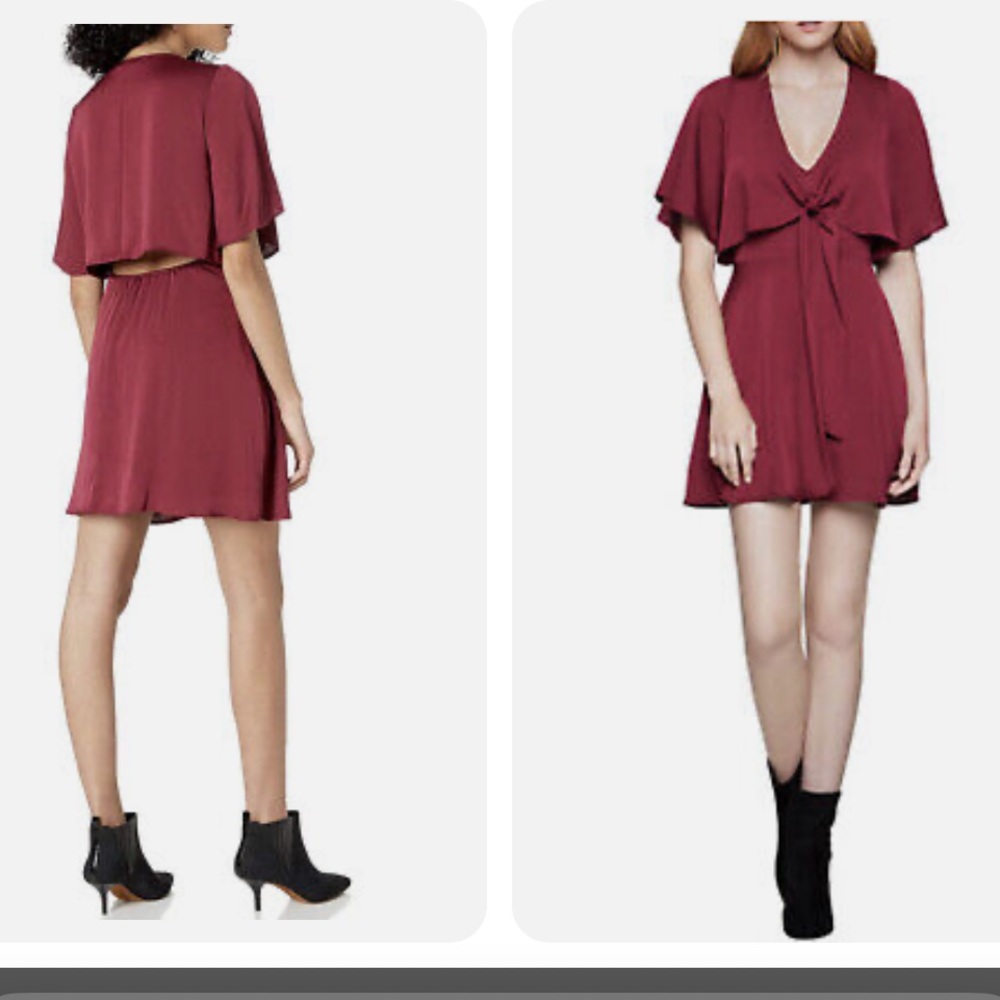 BCBG generation wind red open-back dress